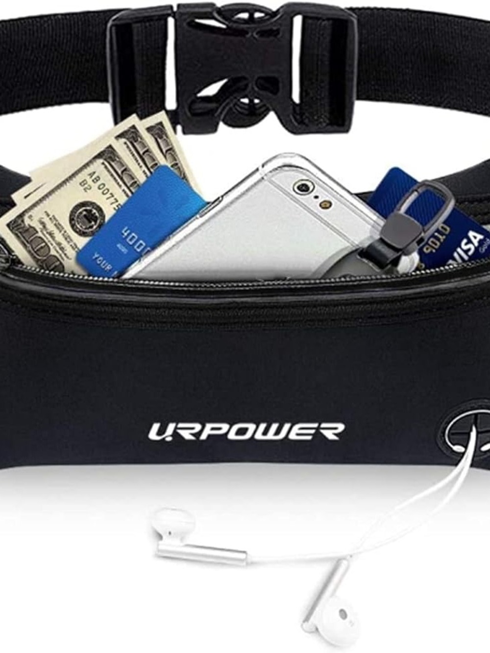 URPOWER Hydration Running Belt with Dual Water Bottles